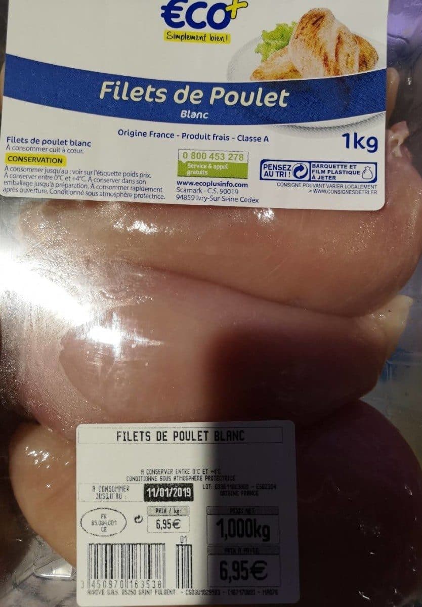 Eco+ Filet de poulet blanc packshot