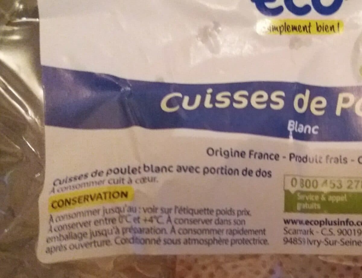Eco+ Cuisses de poulet packshot