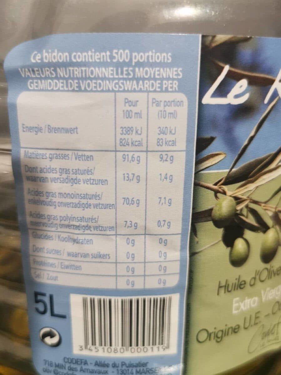 Codefa Huile Olive Vierge Extra packshot