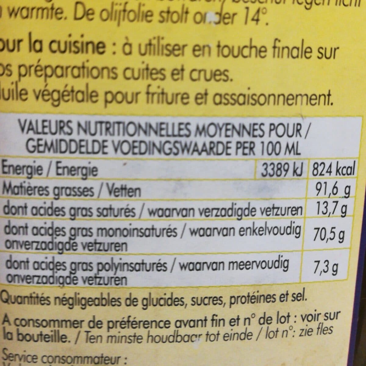 Open Food Facts Huile D'olive Vierge Extra packshot