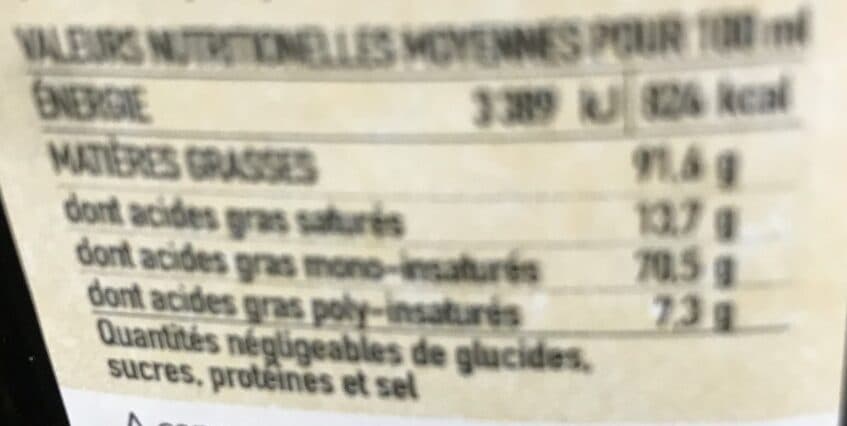 Open Food Facts Huile d'olive extra vierge packshot