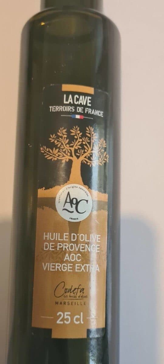 Codefa huile d'olive de provence aoc vierge extra packshot
