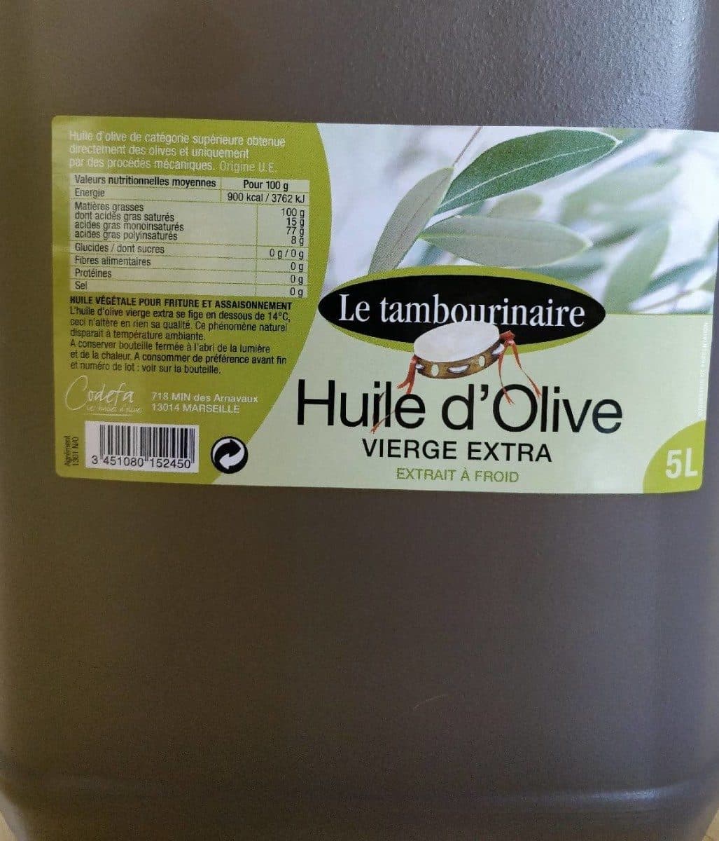 Codefa Huile d'olive vierge extra packshot