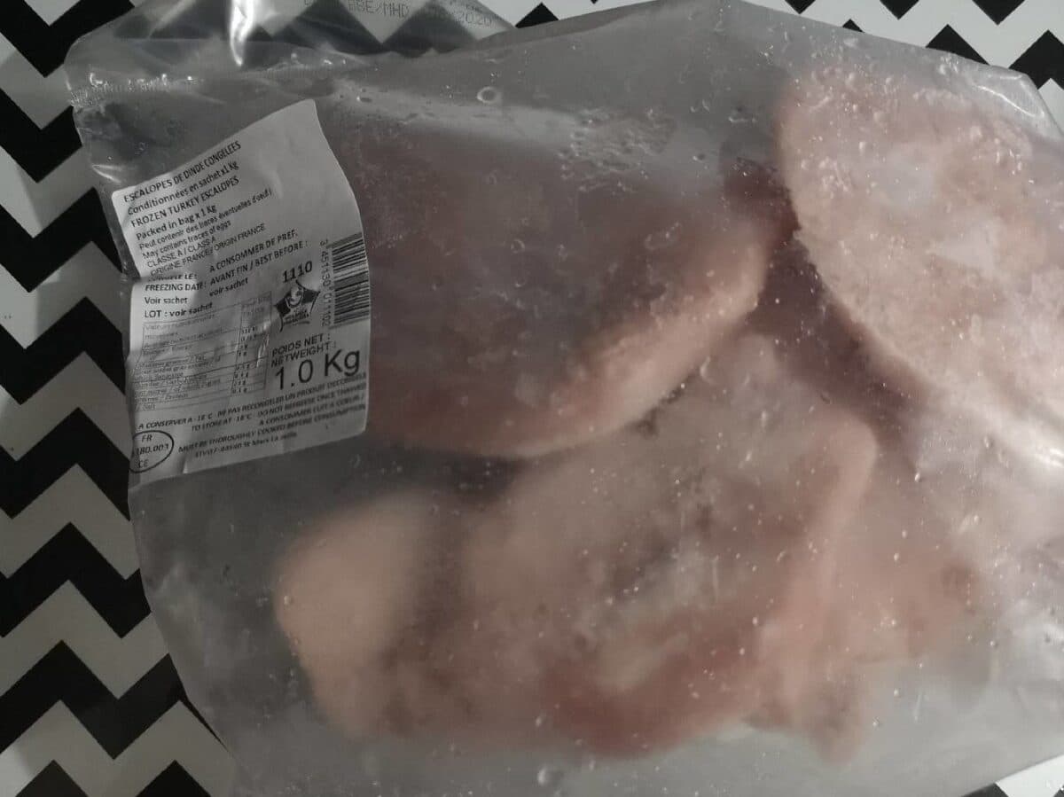 Open Food Facts Escalopes de dinde congelées packshot
