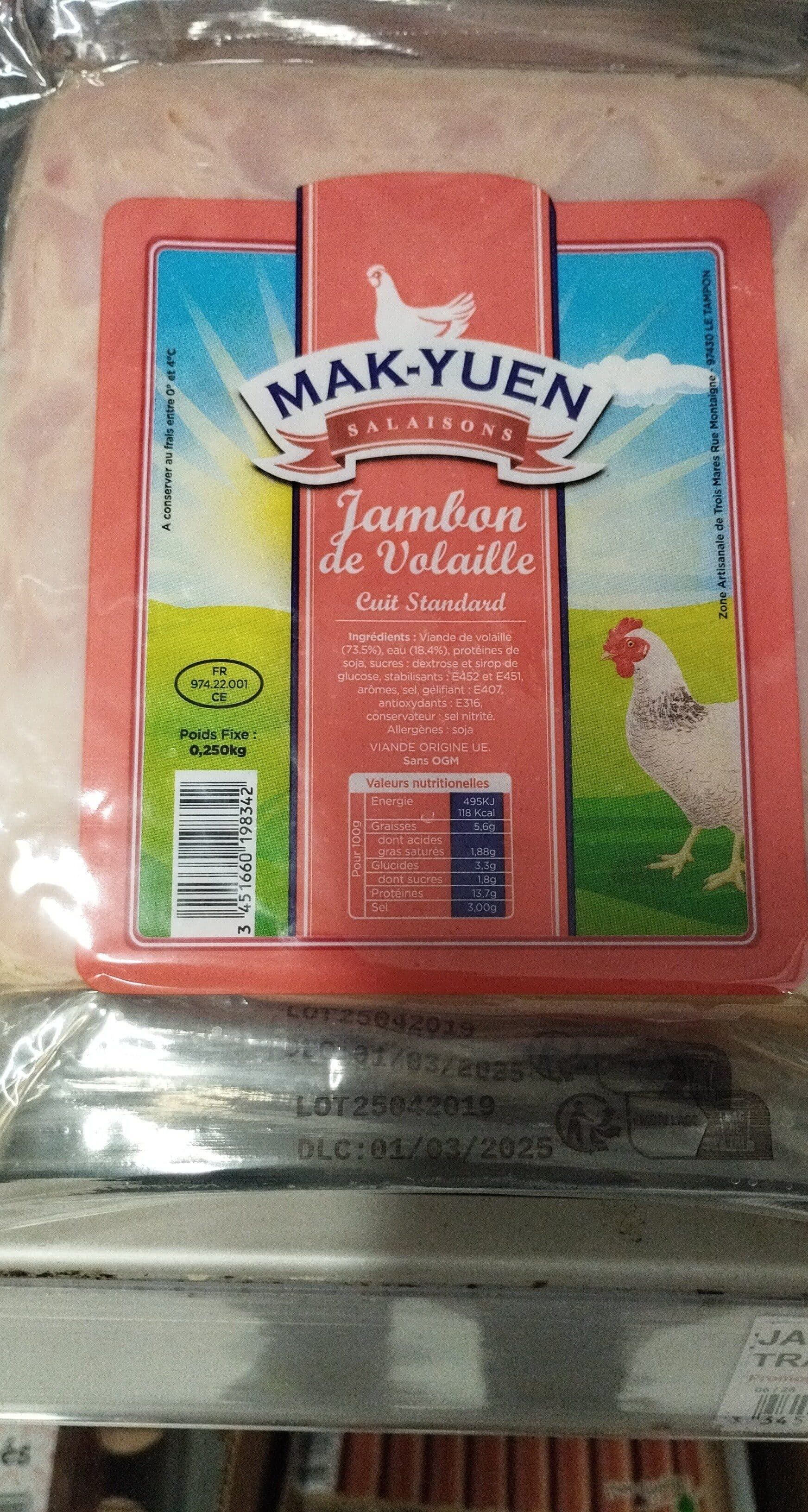 Mak-Yuen Jambon de volaille packshot