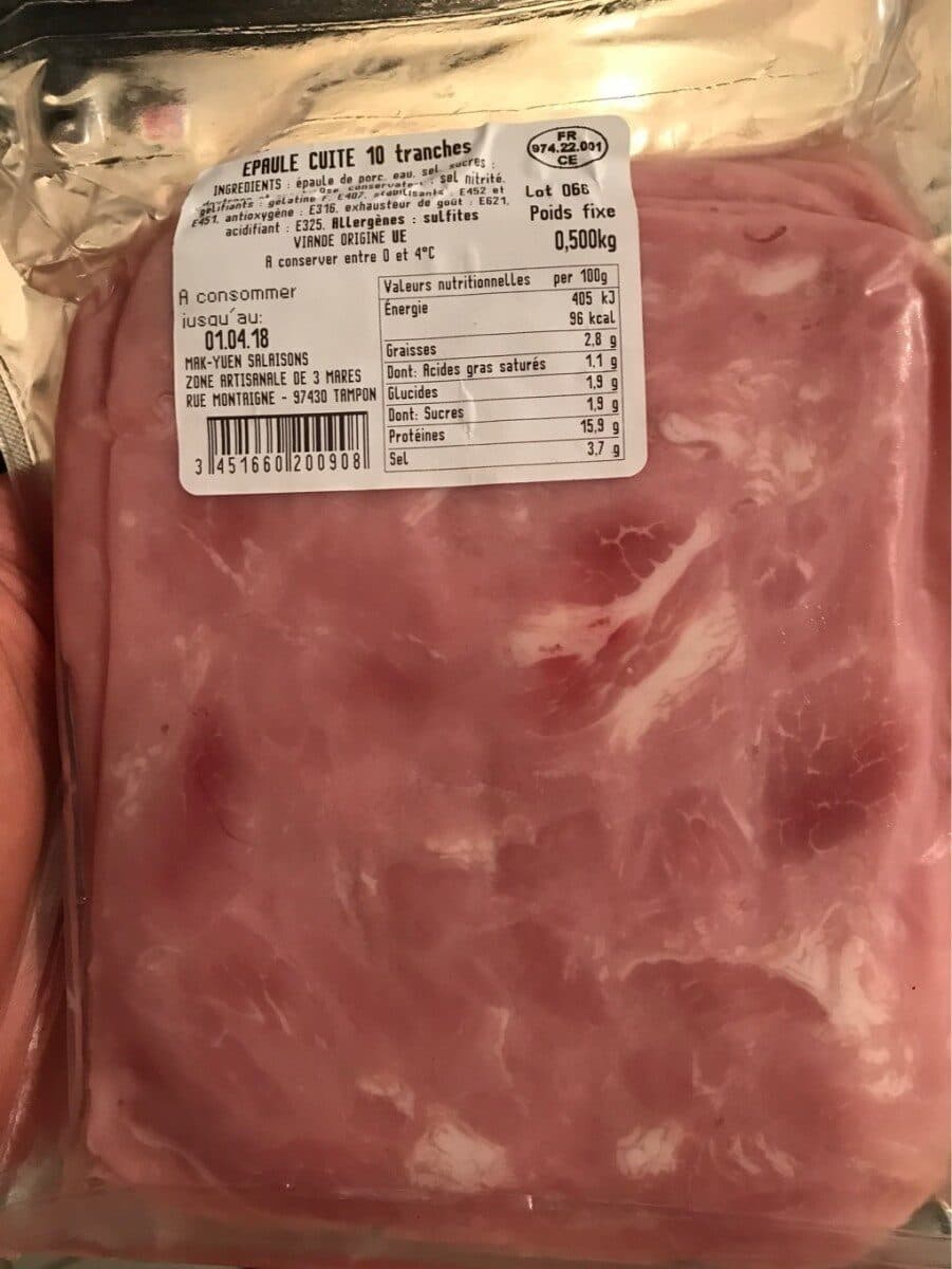 Open Food Facts Epaule cuite packshot