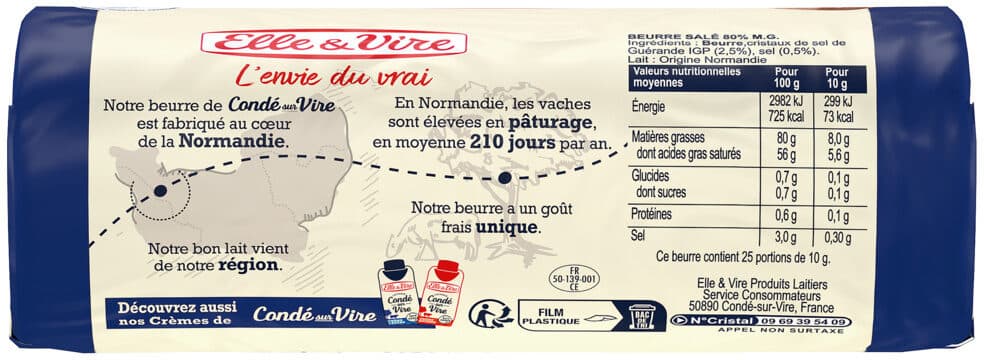 Elle & Vire Le Beurre De Condé-Sur-Vire Cristaux de Sel packshot