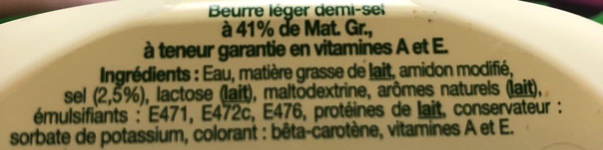 Elle & Vire Le Beurre Léger 41%MG demi-sel packshot