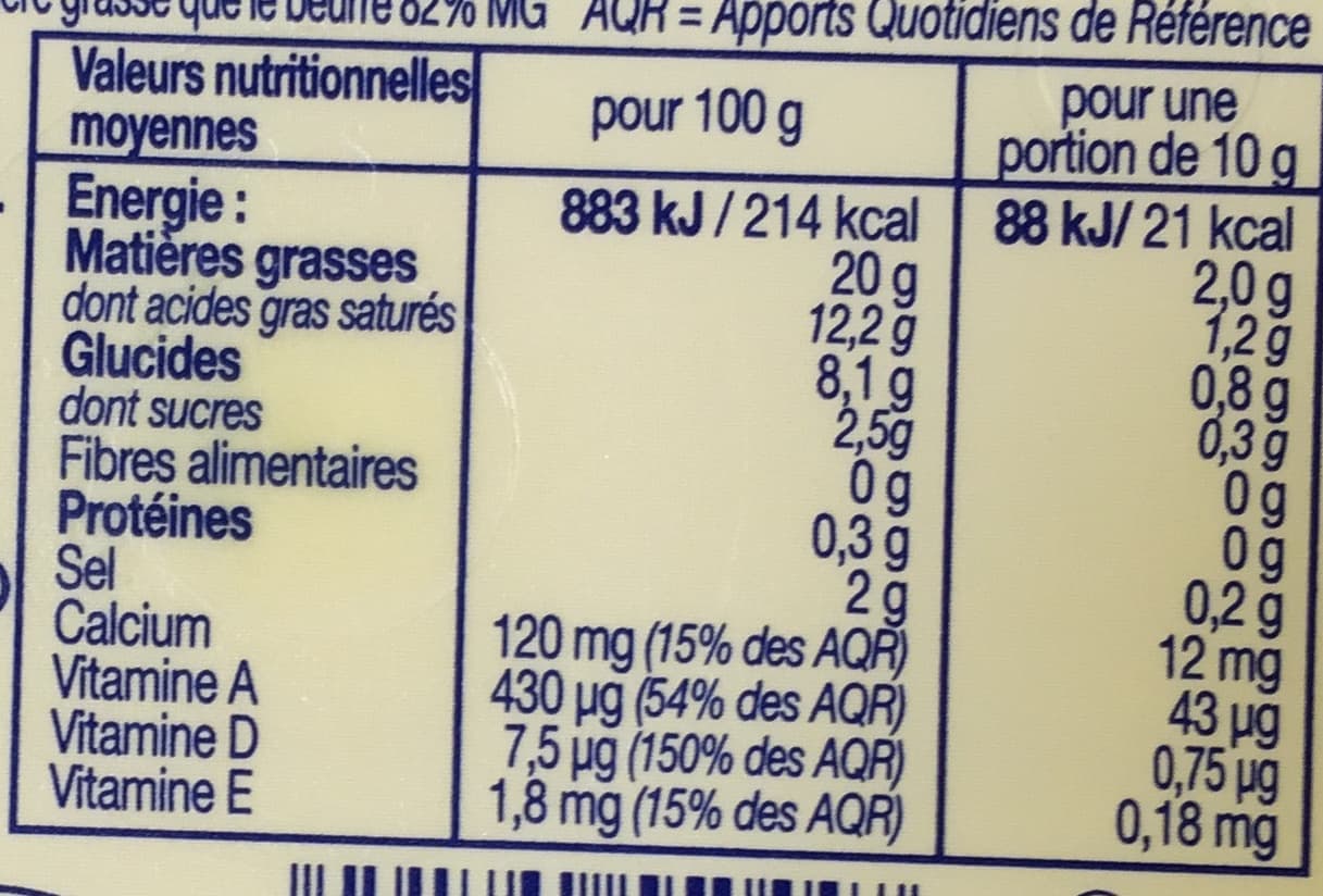 Elle & Vire Léger 20% MG Demi-Sel packshot