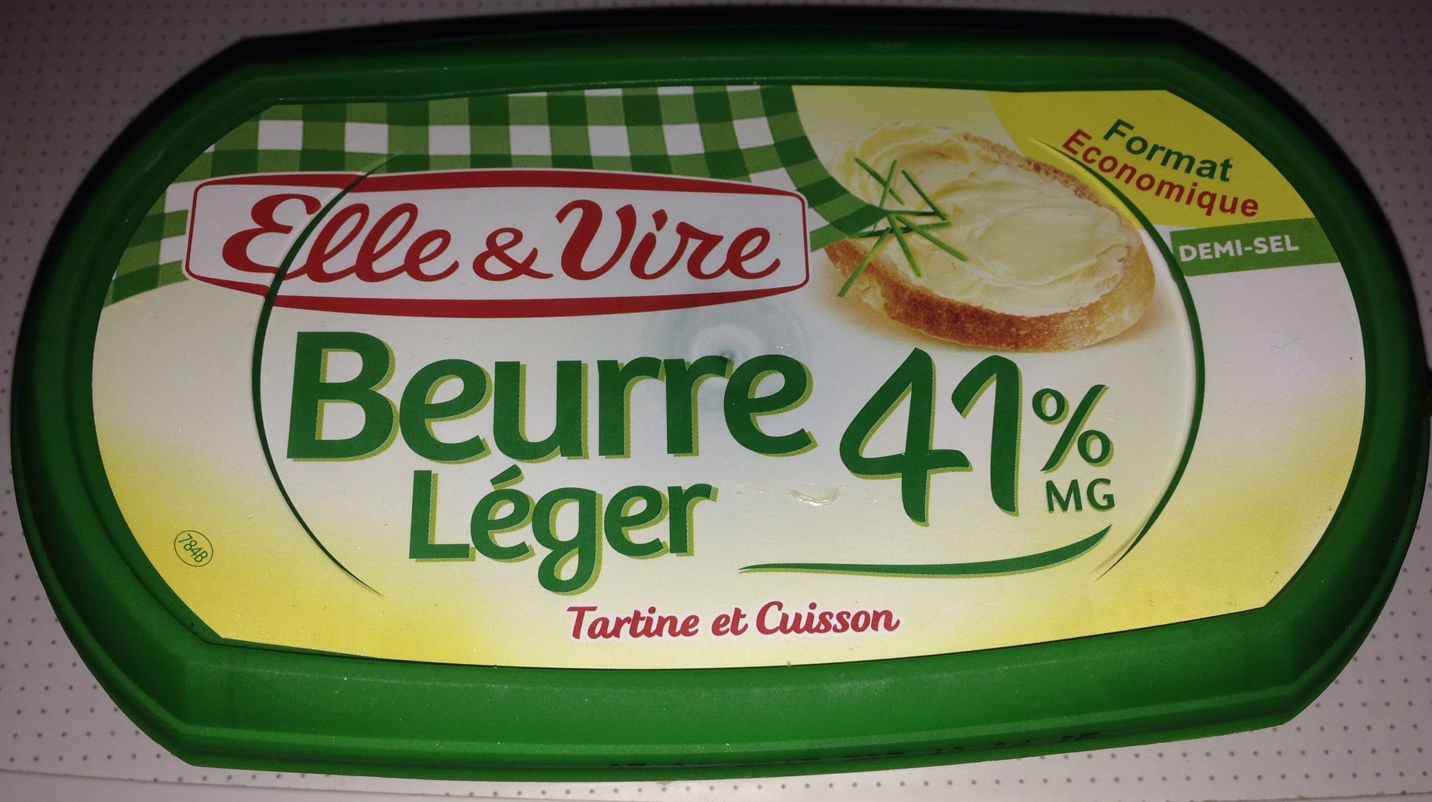 Elle & Vire Beurre léger 41% demi sel packshot
