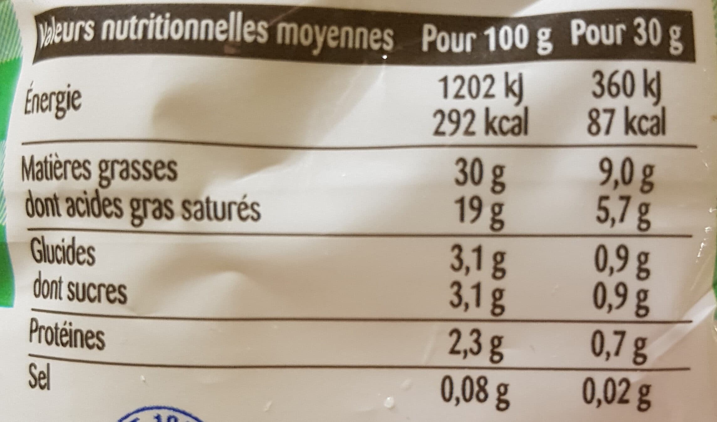 Elle & Vire La Crème Entière 30%MG packshot