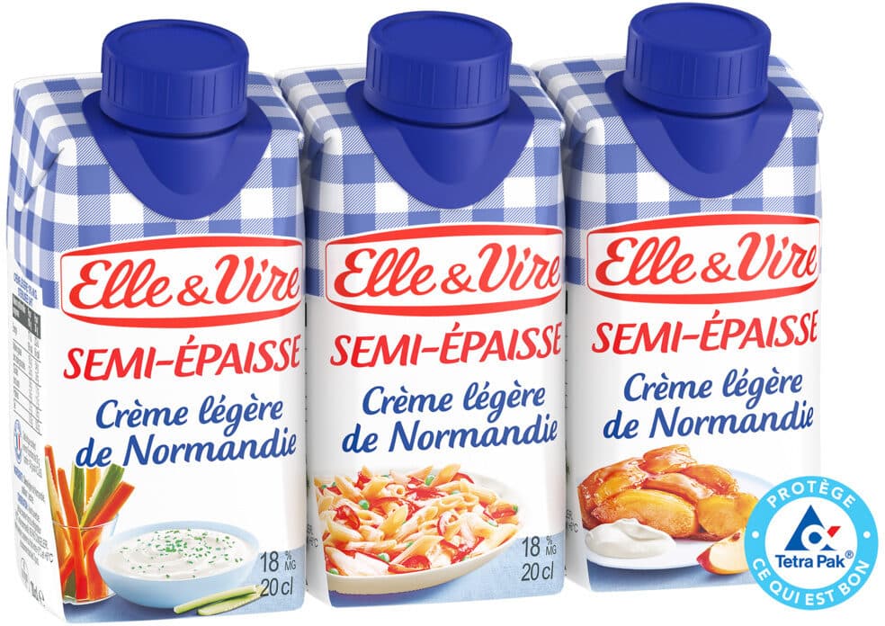 Elle & Vire La Crème Semi-Epaisse Légère 18%MG packshot