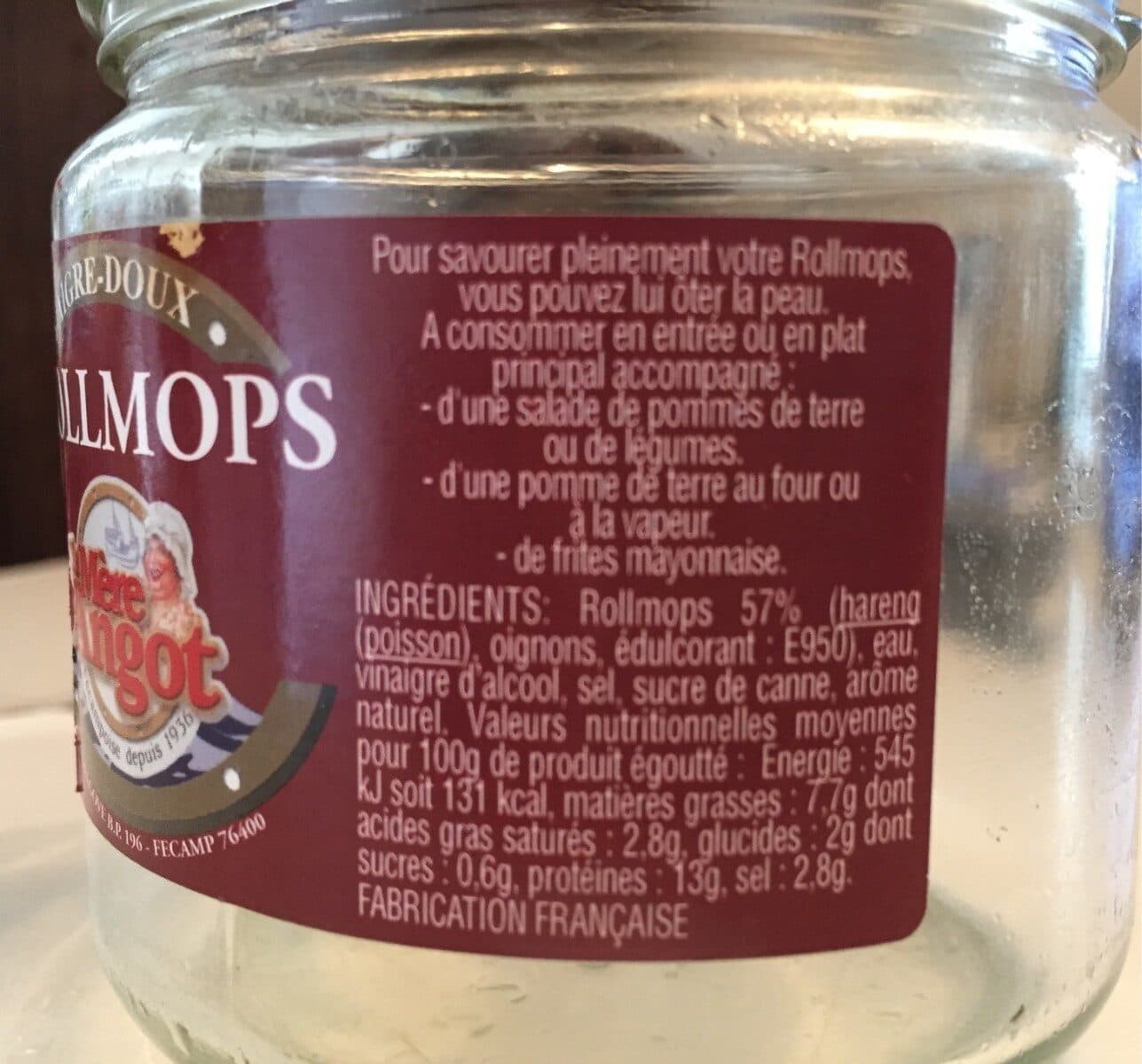 Open Food Facts Rollmops packshot