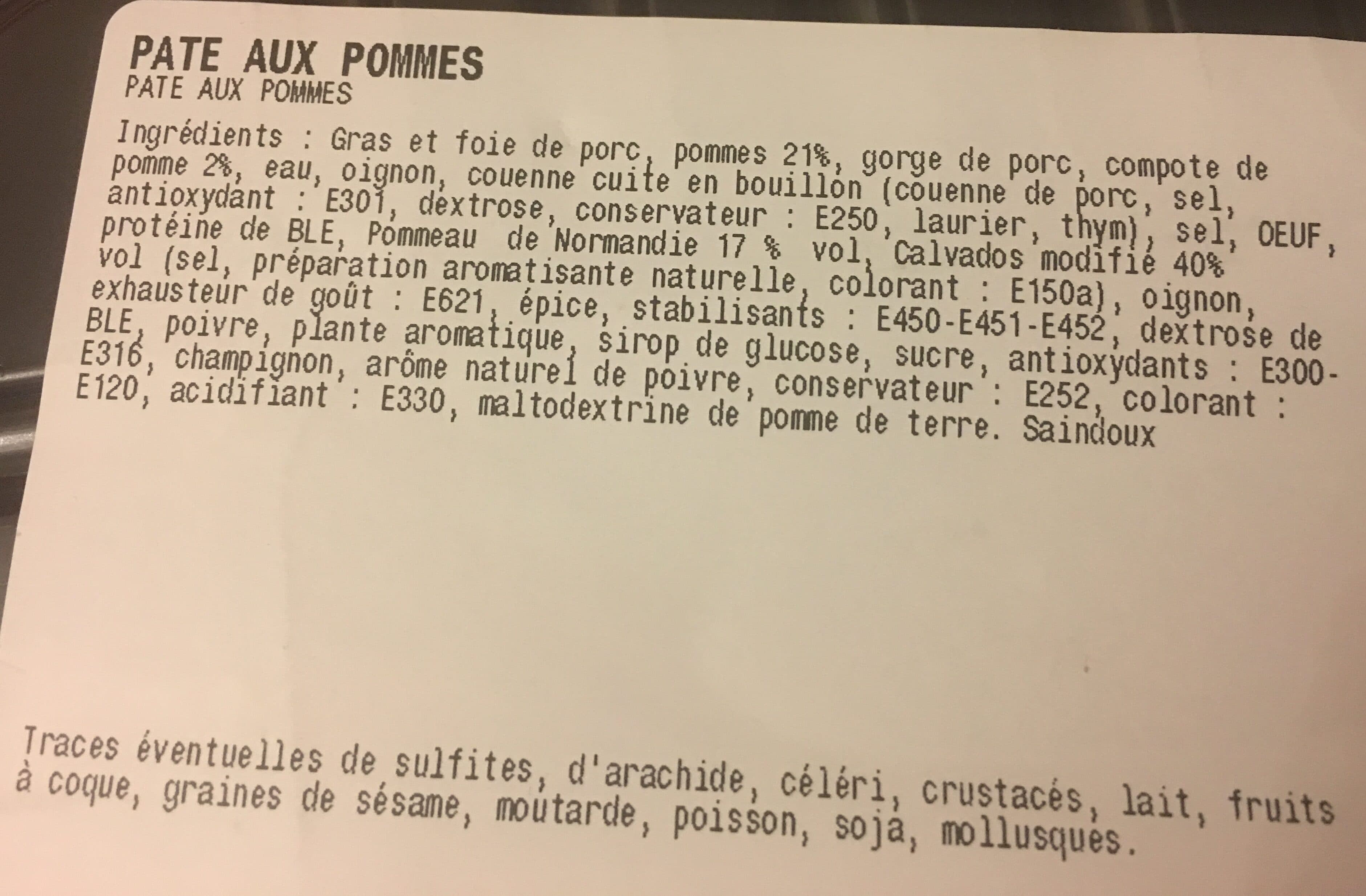 Le Tonquay Pate aux pommes packshot