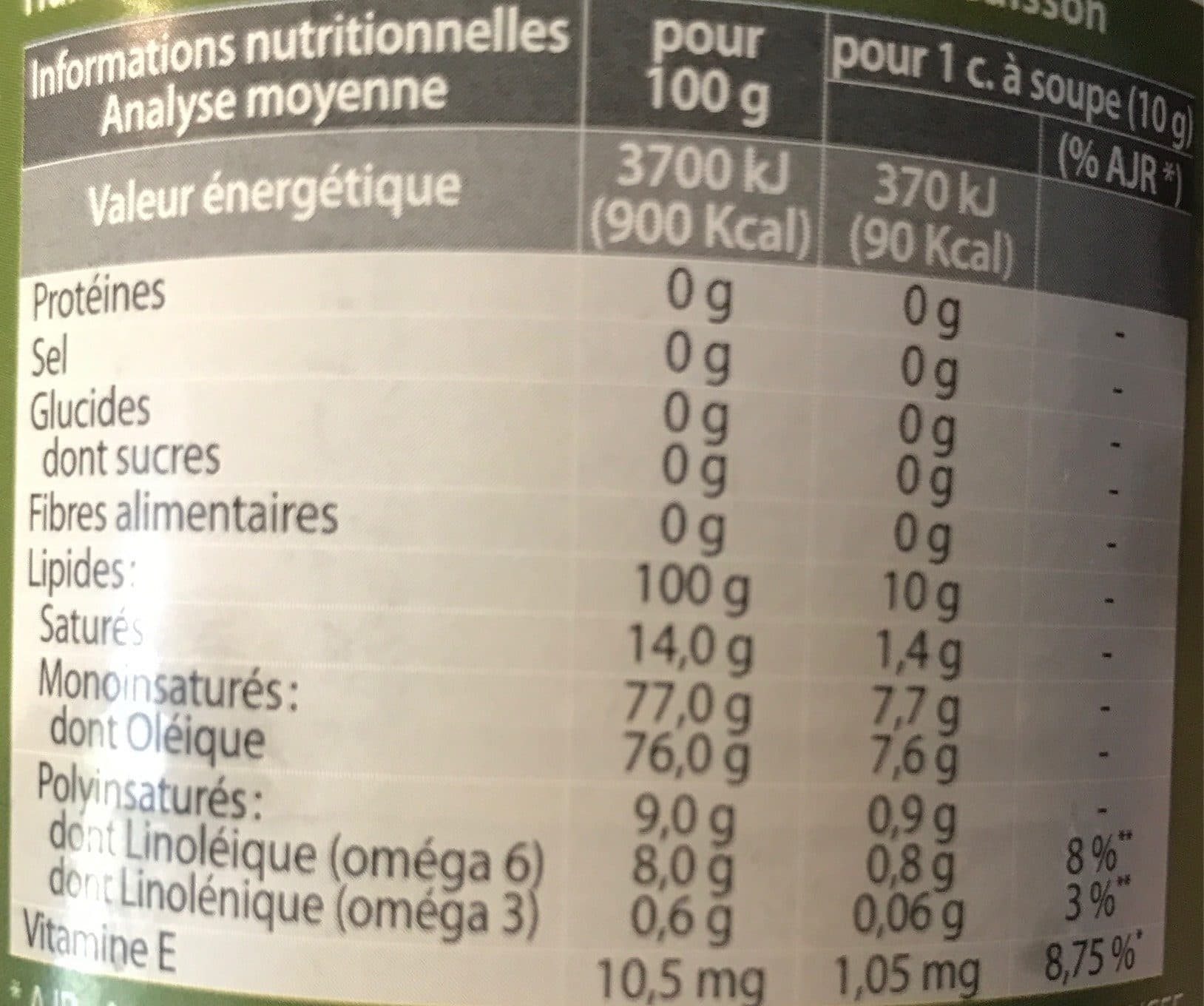 Vigean Huile d'Olive packshot