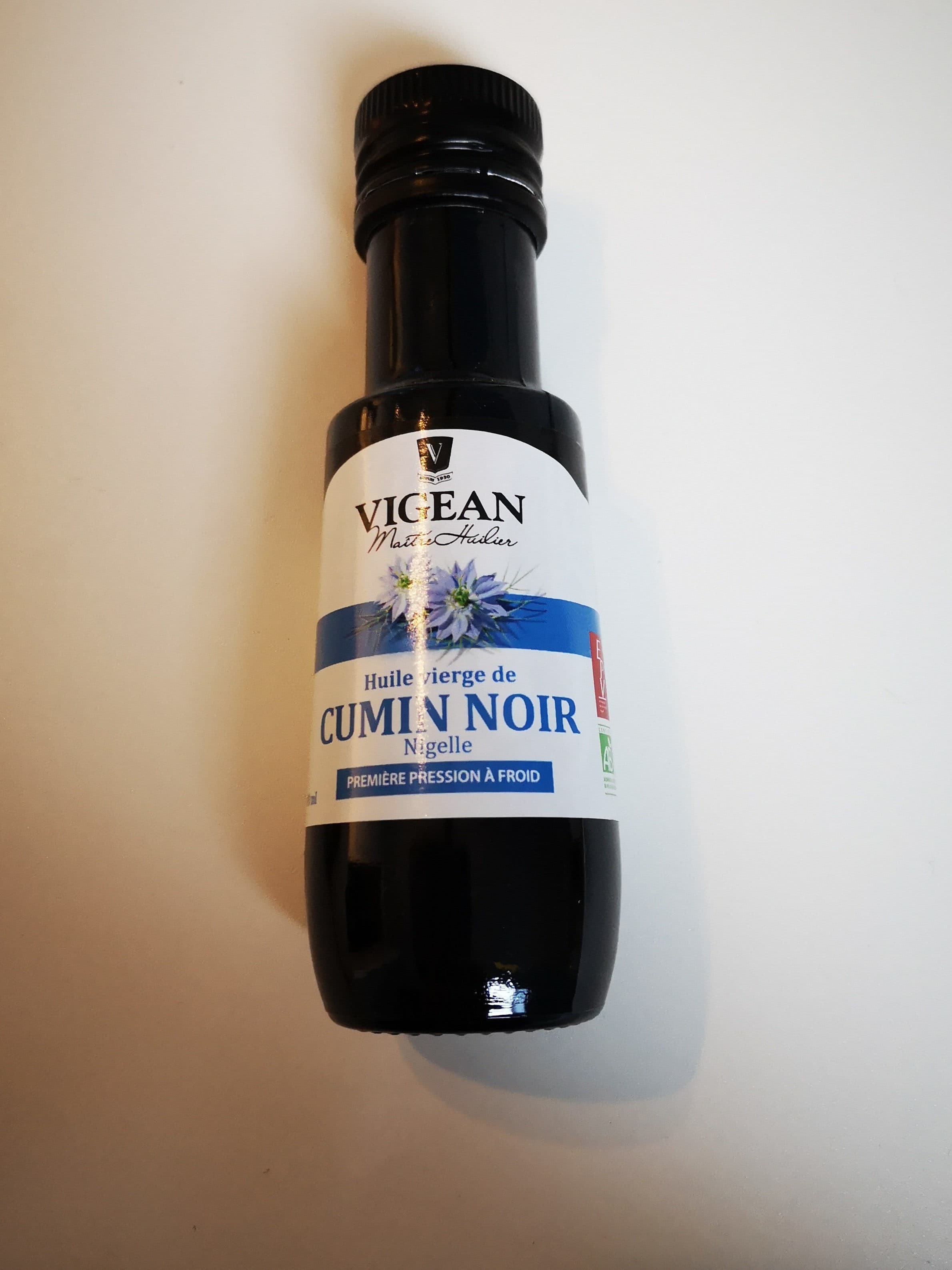 Vigean Huile De Cumin Noir Vierge Bio packshot