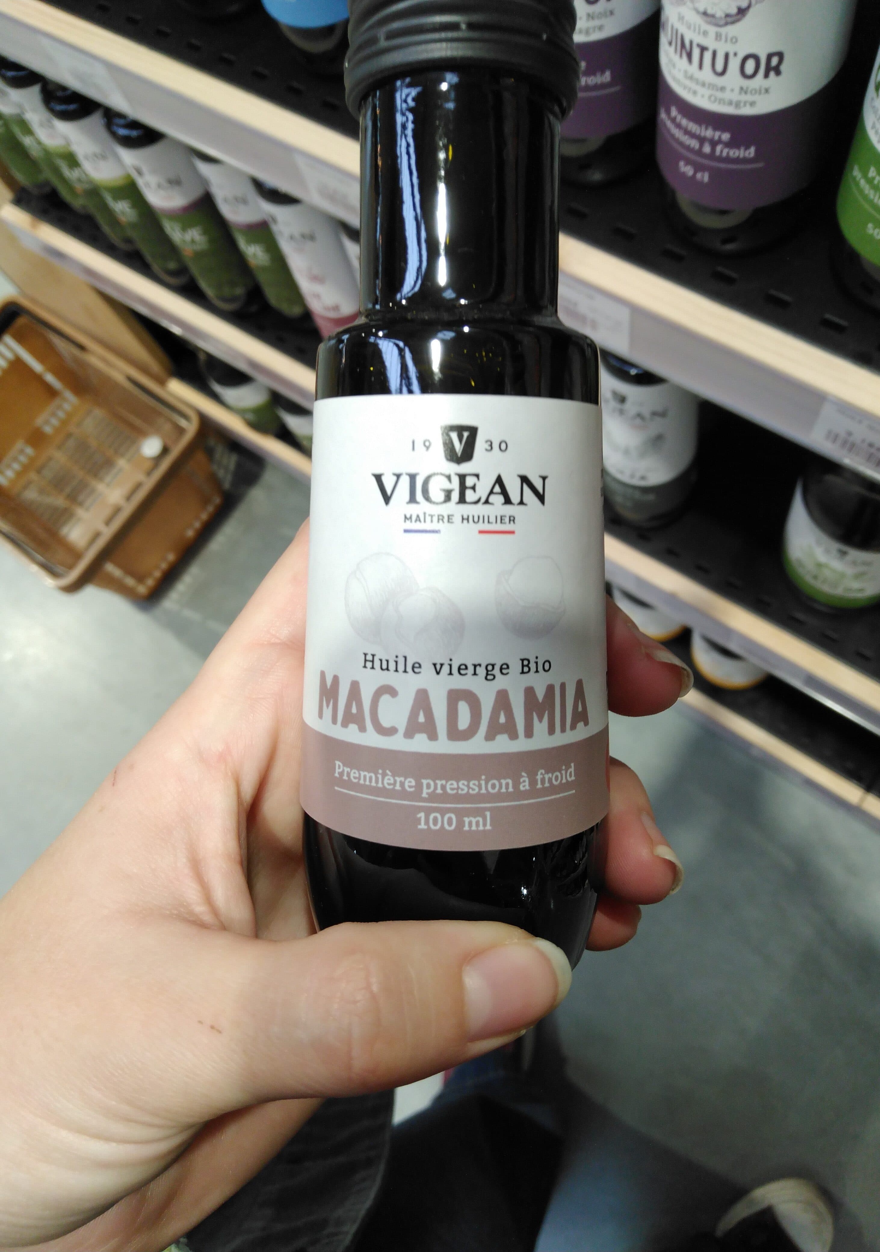 Vigean Huile De Macadamia Vierge Bio - 100 ML - Vigean packshot