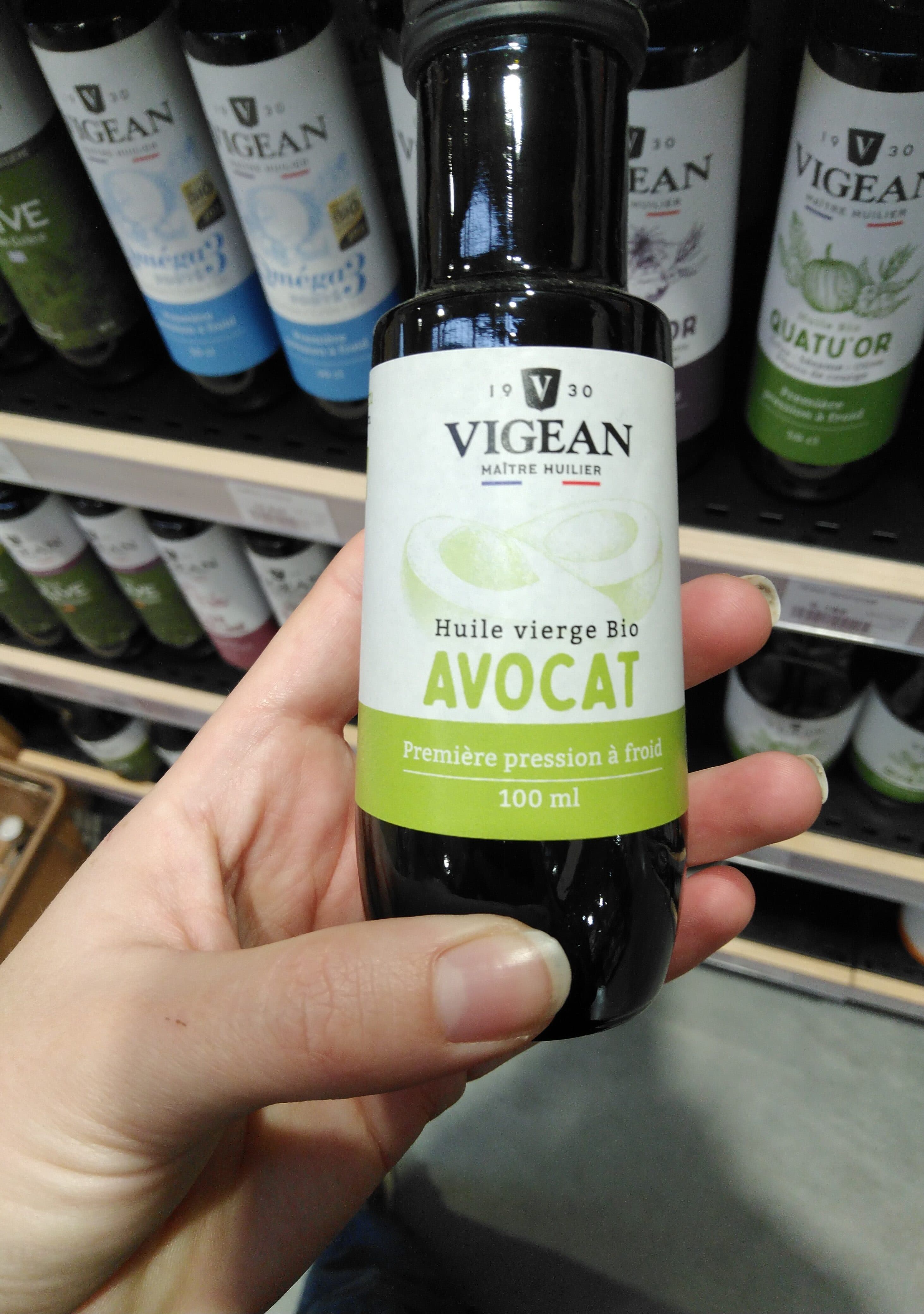 Vigean Huile D'avocat Vierge Bio - 100 ML - Vigean packshot