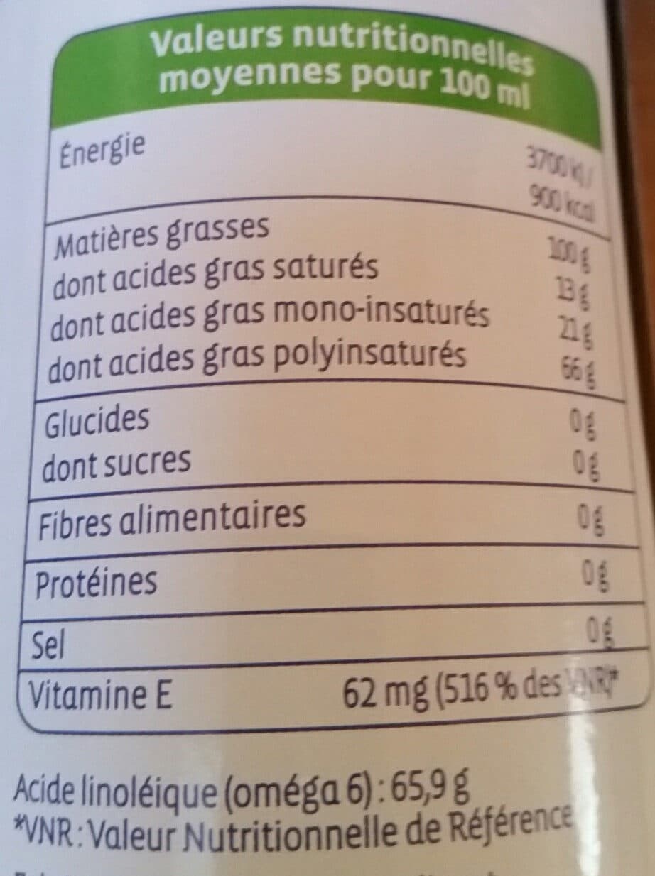 Biocoop Huile Vierge de Tournesol Biologique packshot