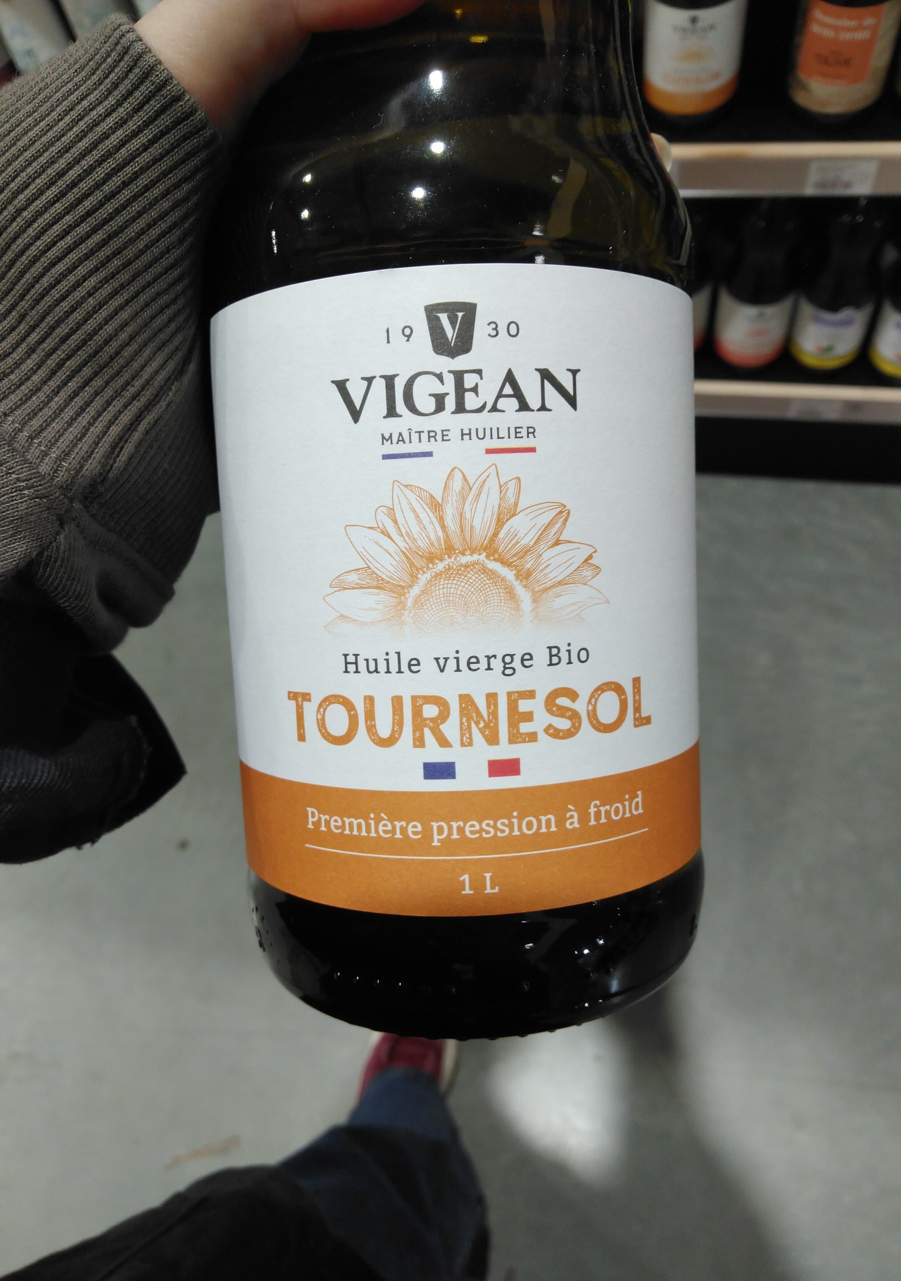 Vigean 1L Huile De Tournesol packshot