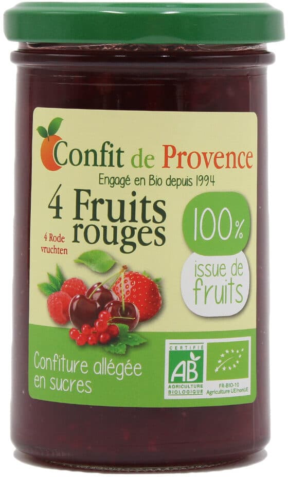 Confit de provence 4 Fruit Fruits Rouges 100% packshot