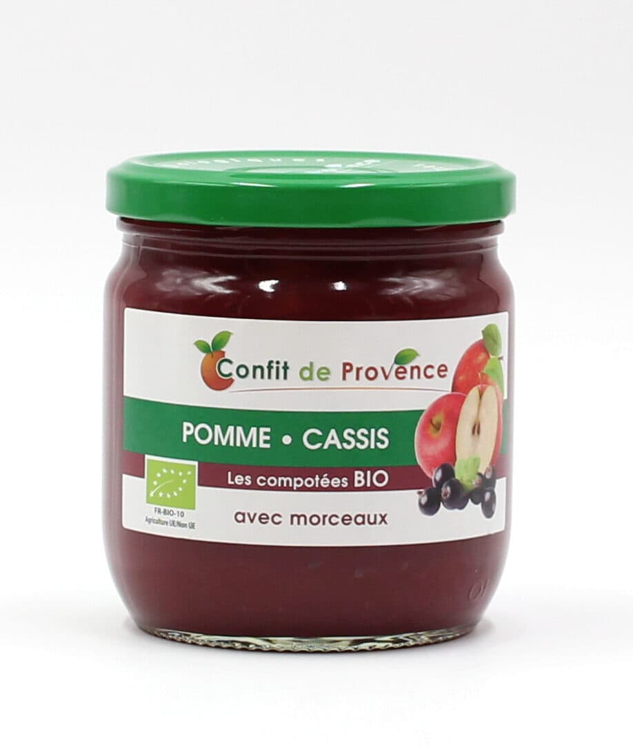 Confit de provence Compote pomme cassis packshot