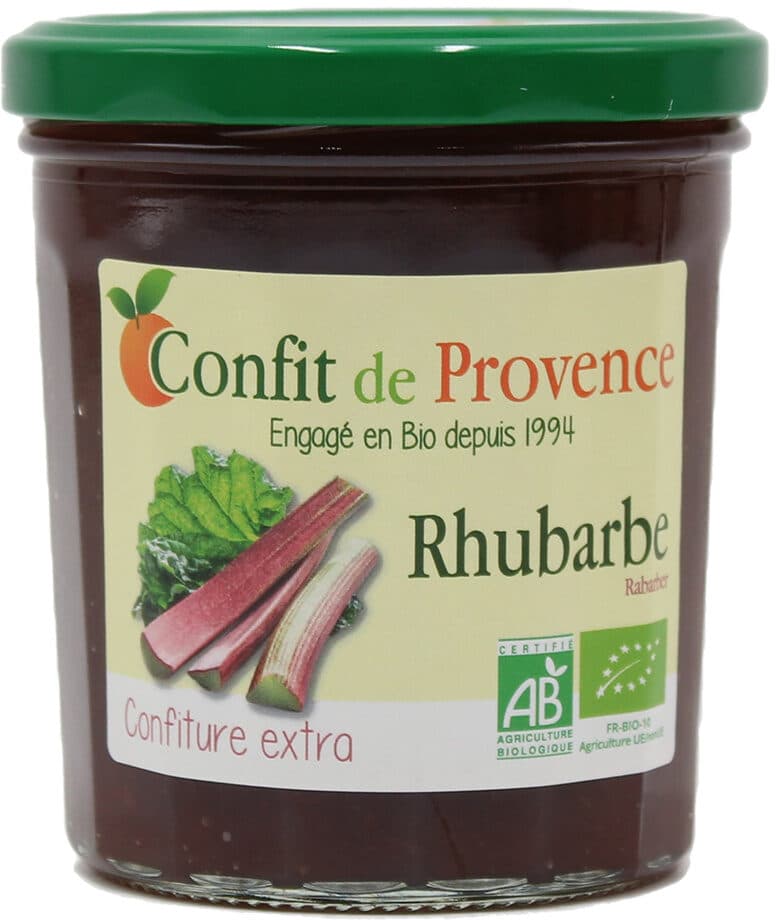 Confit de provence Confiture Extra De Rhubarbe packshot