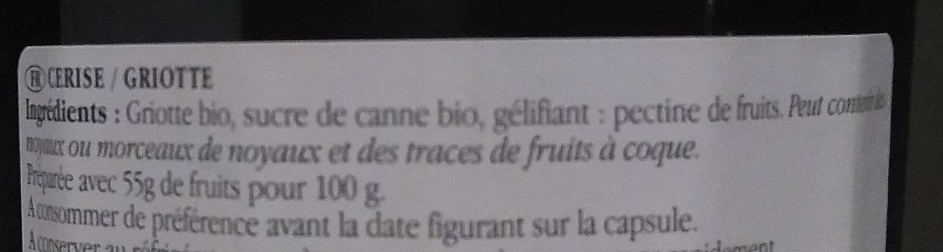 Confit de provence Confiture De Griotte packshot