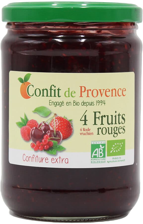 Confit de provence Confiture 4 Fruits Rouges packshot
