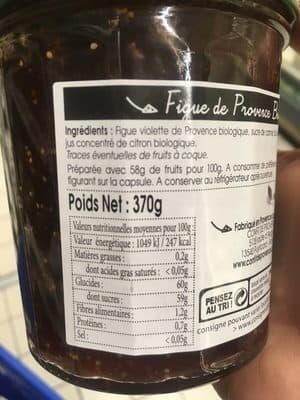 Confit de Provence Figue de Provence Bio packshot