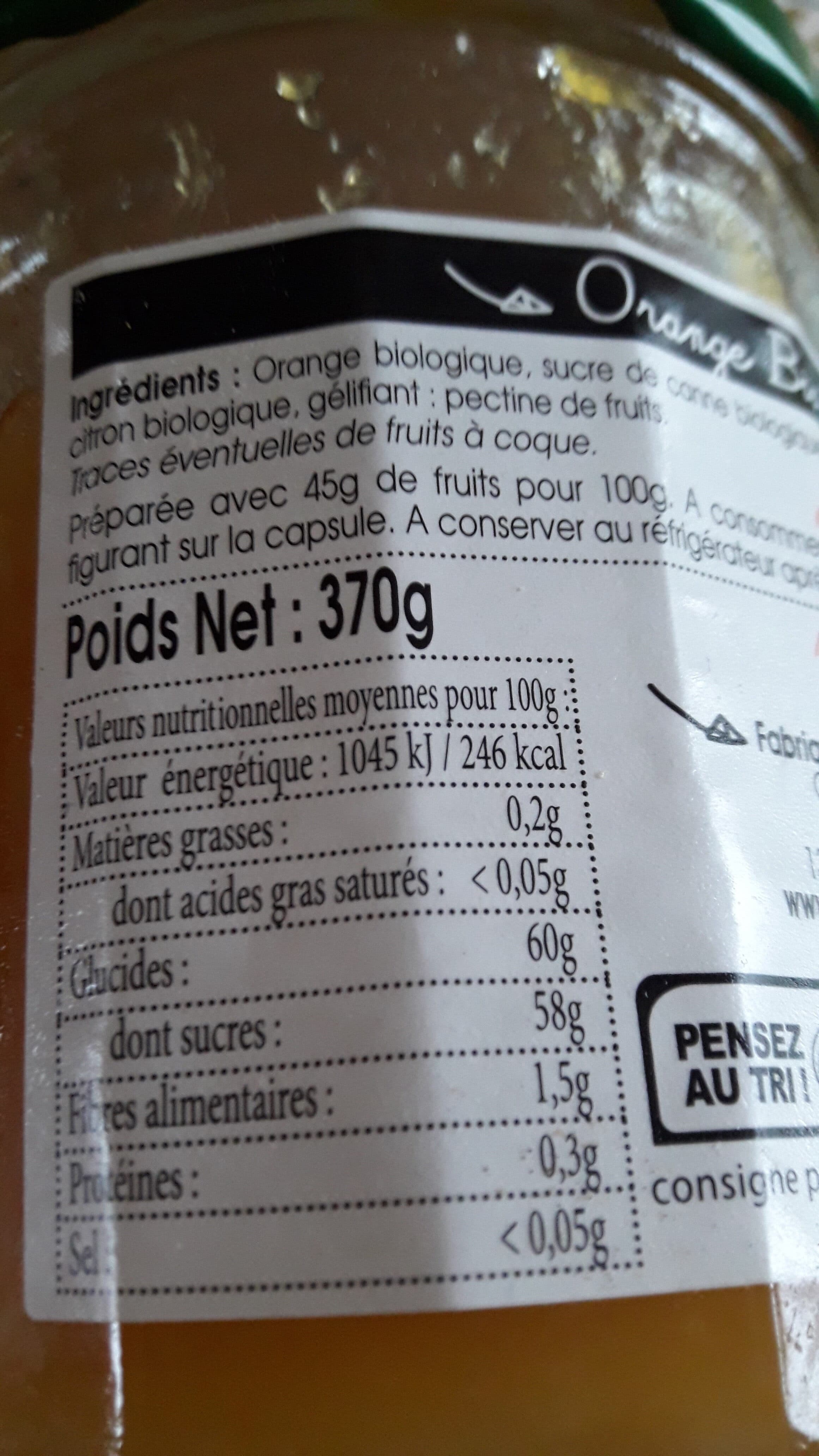 Vergers des Alpilles Confiture extra orange packshot