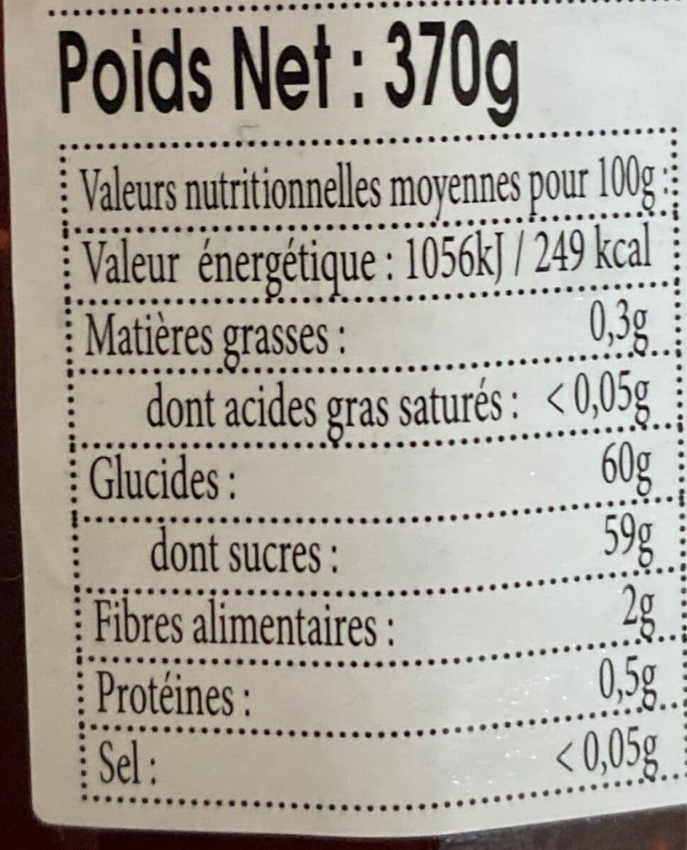 Vergers des alpilles Confiture de framboise au sucre de canne Bio packshot