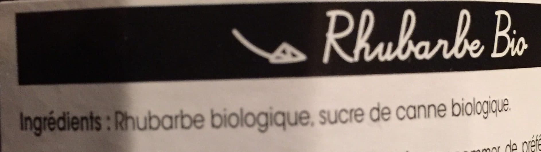 VREGERS DES ALPILLES BIO Confiture extra Rhubarbe packshot