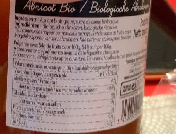 Vergers des Alpilles Confiture extra Abricot packshot