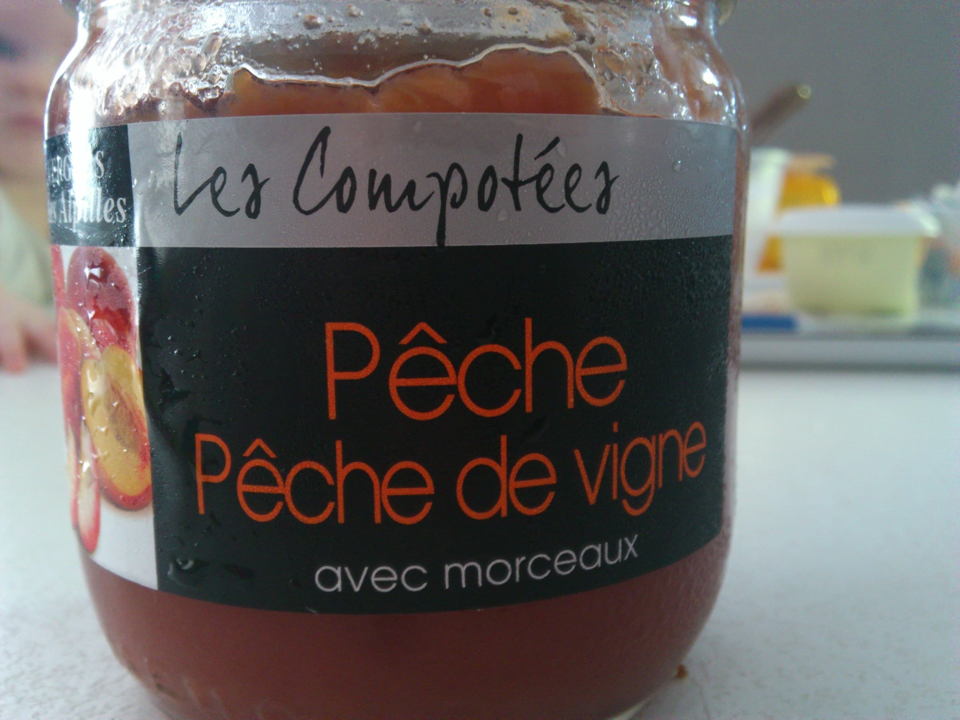vergers des Alpilles les compotées pêche de vigne packshot