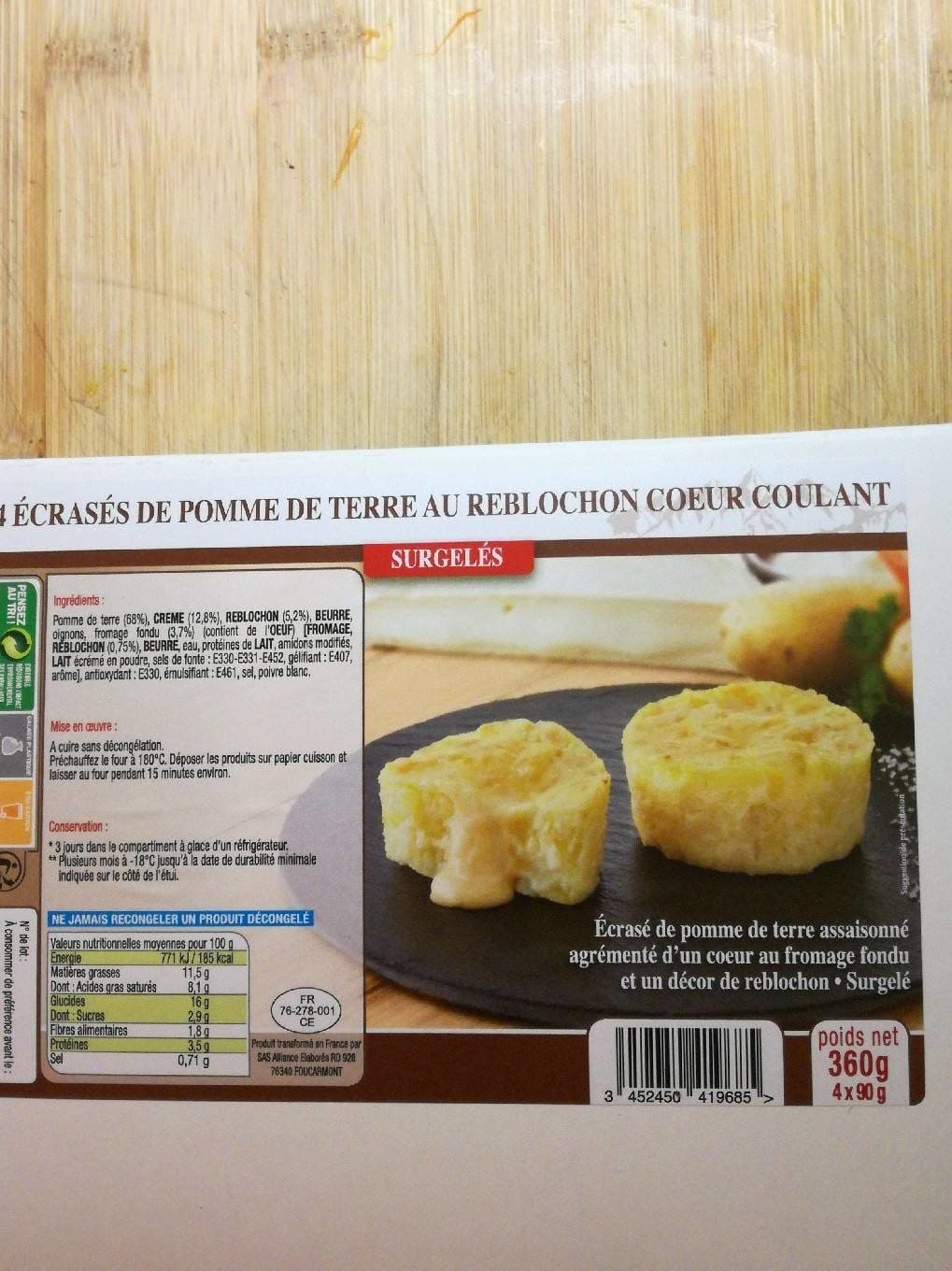 Argel Écrasé de pomme de terre au reblochon packshot