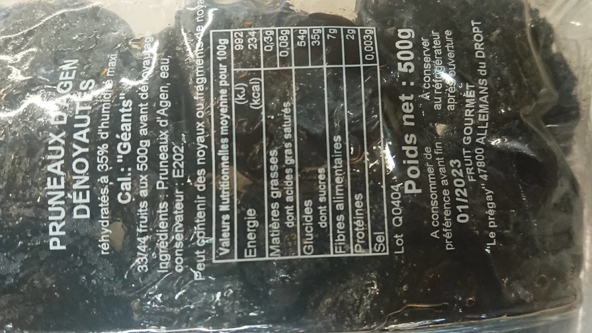 Les Fruits Du Sud Pruneaux d'Agen dénoyautés packshot
