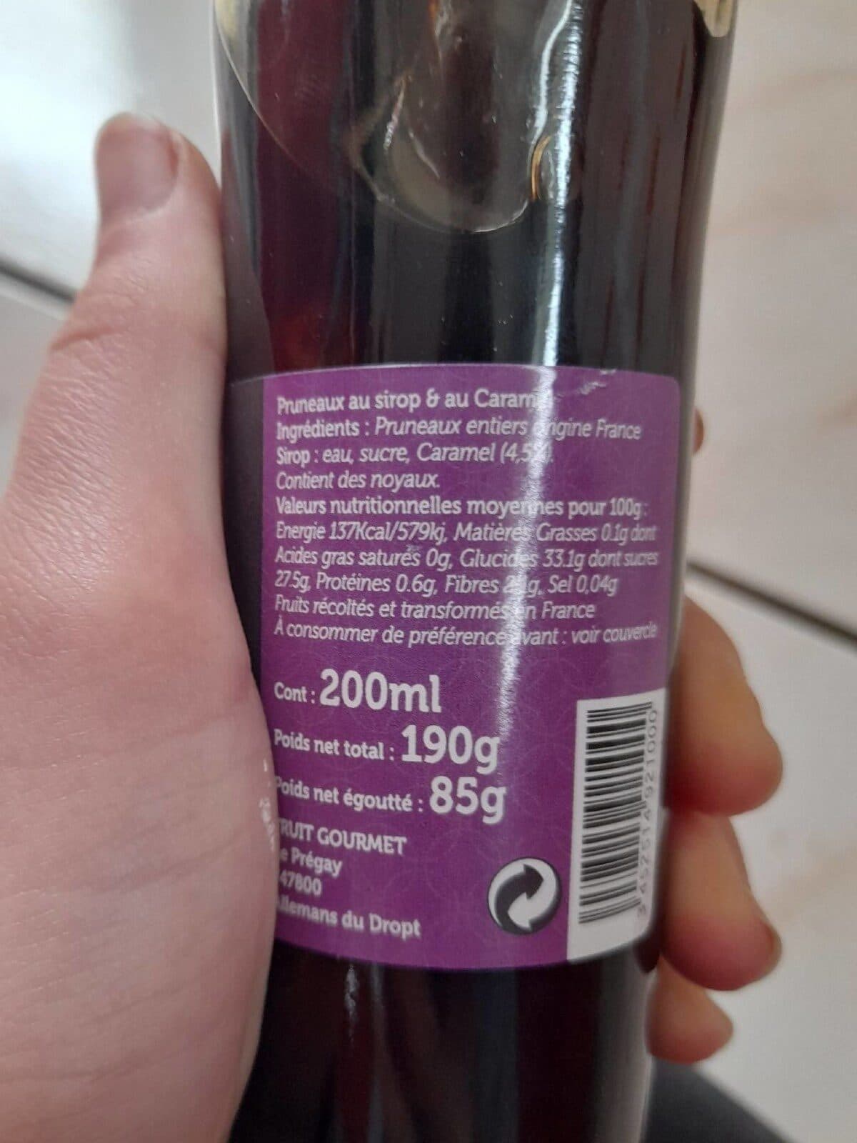 Fruit Gourmet Pruneaux Caramel packshot