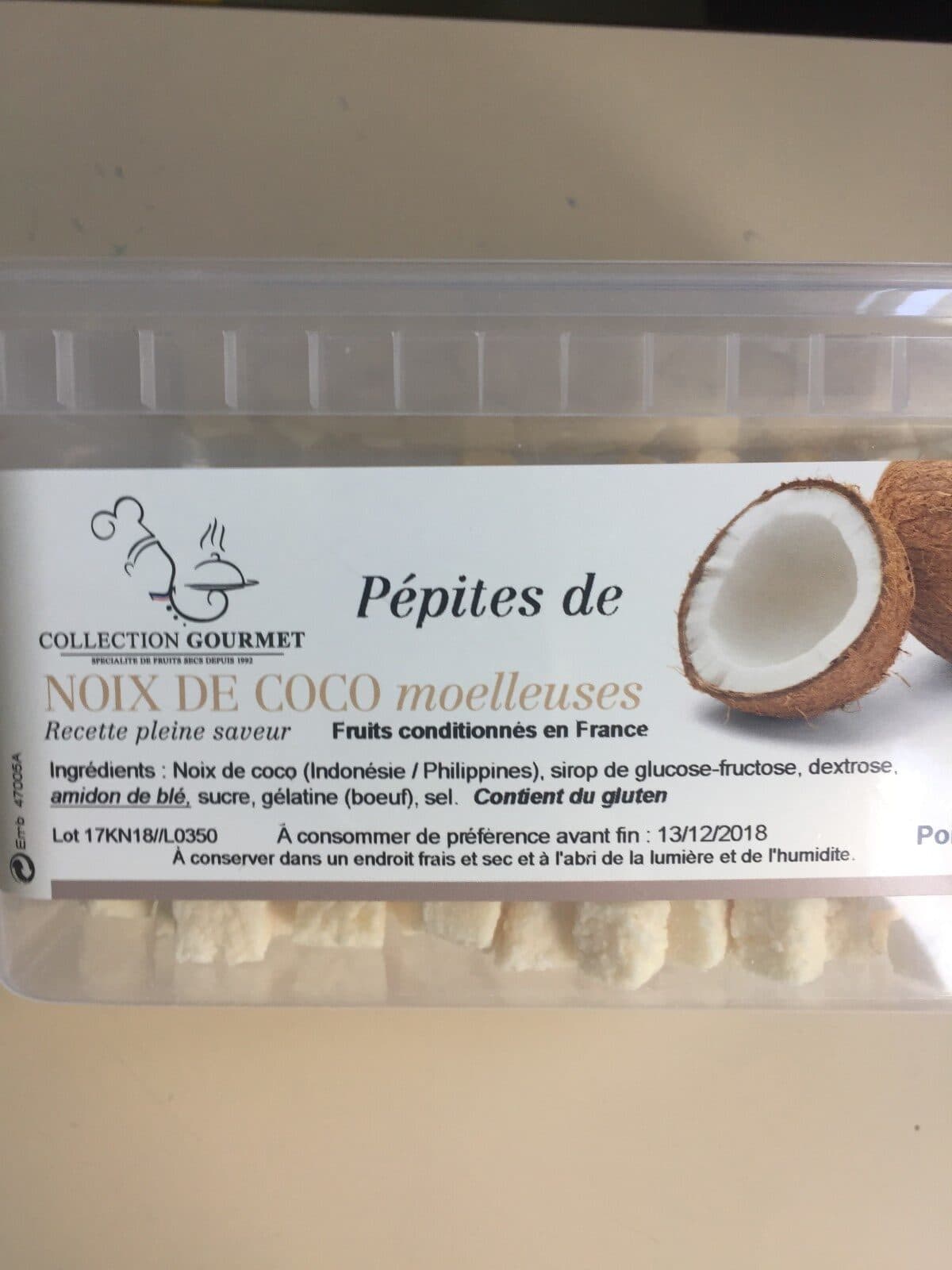 Open Food Facts Pepites de noix de coco moelleuses packshot