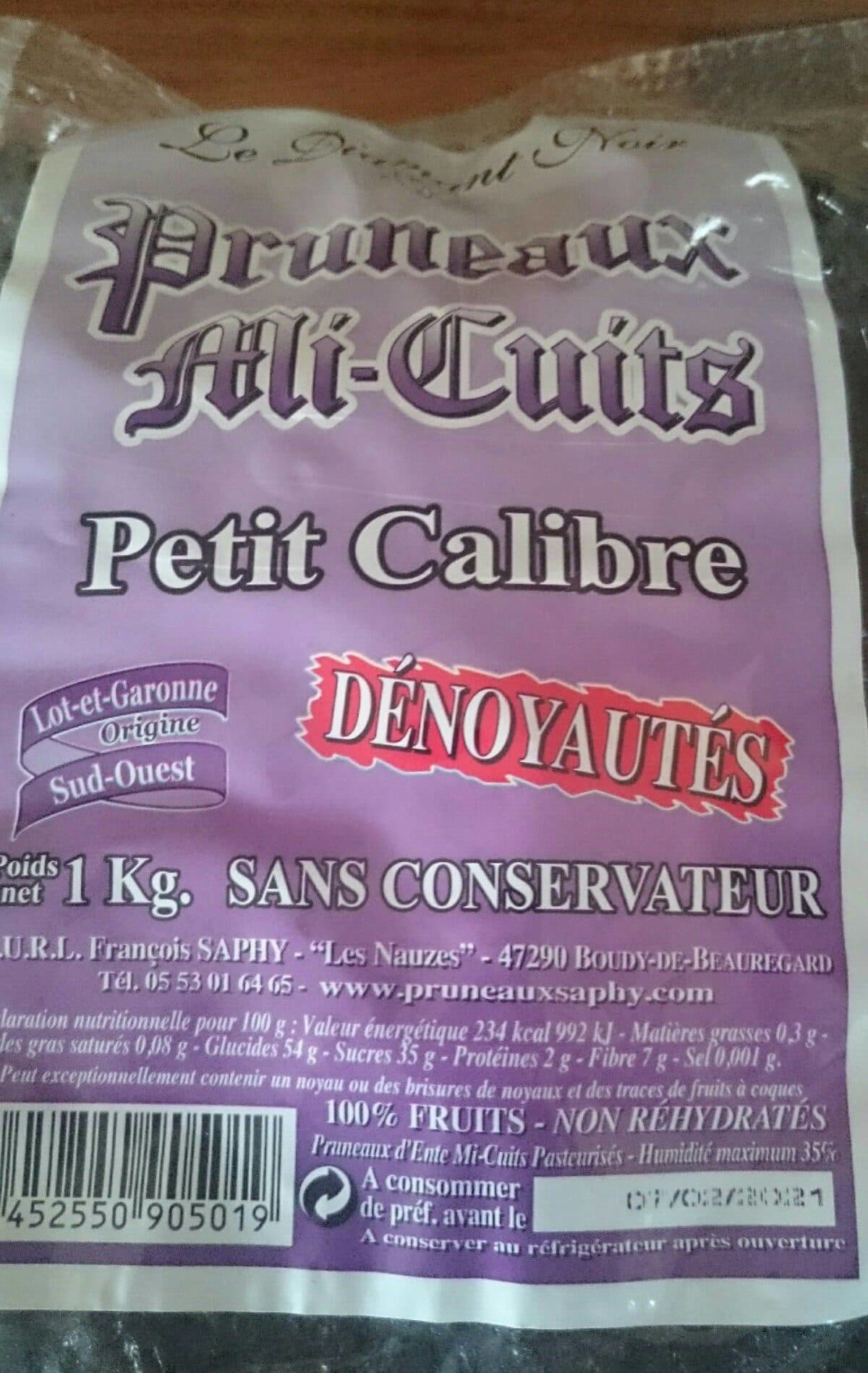Open Food Facts Pruneaux mi cuits packshot
