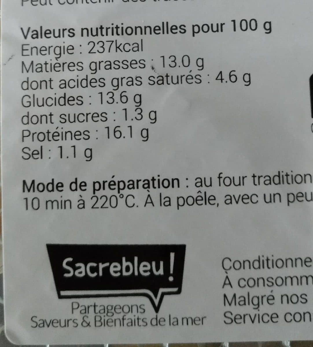 Sacrebleu Croustillants de Saumon & emmental packshot