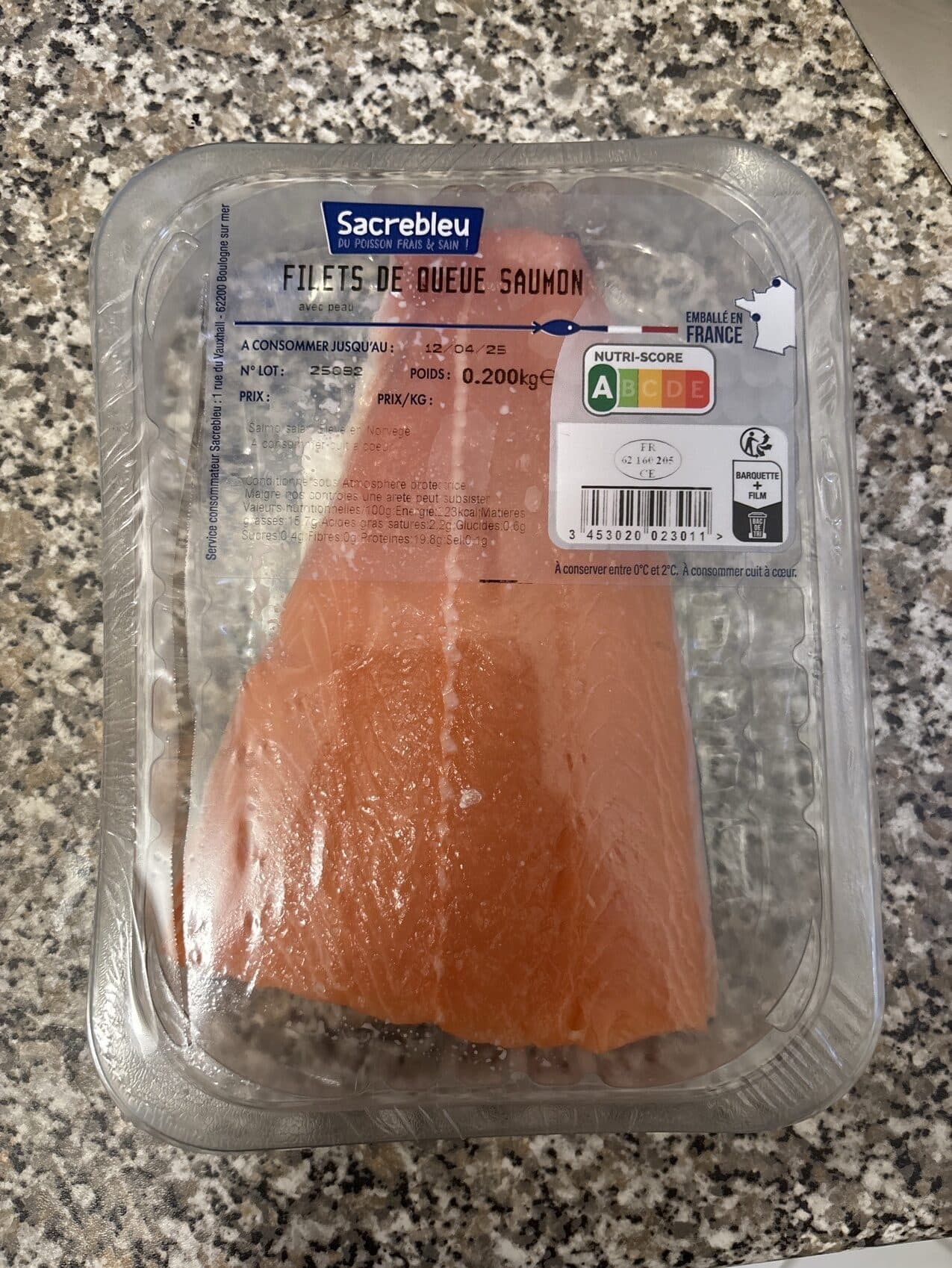 Frais Embal Filets de queue saumon packshot