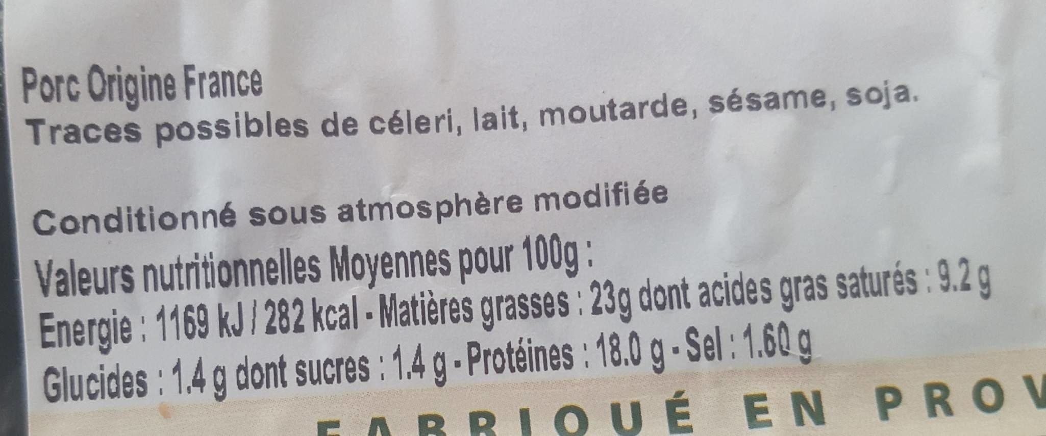 Open Food Facts Véritable caillette du Var packshot