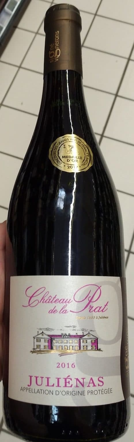 Château de la Prat Juliénas 2016 packshot