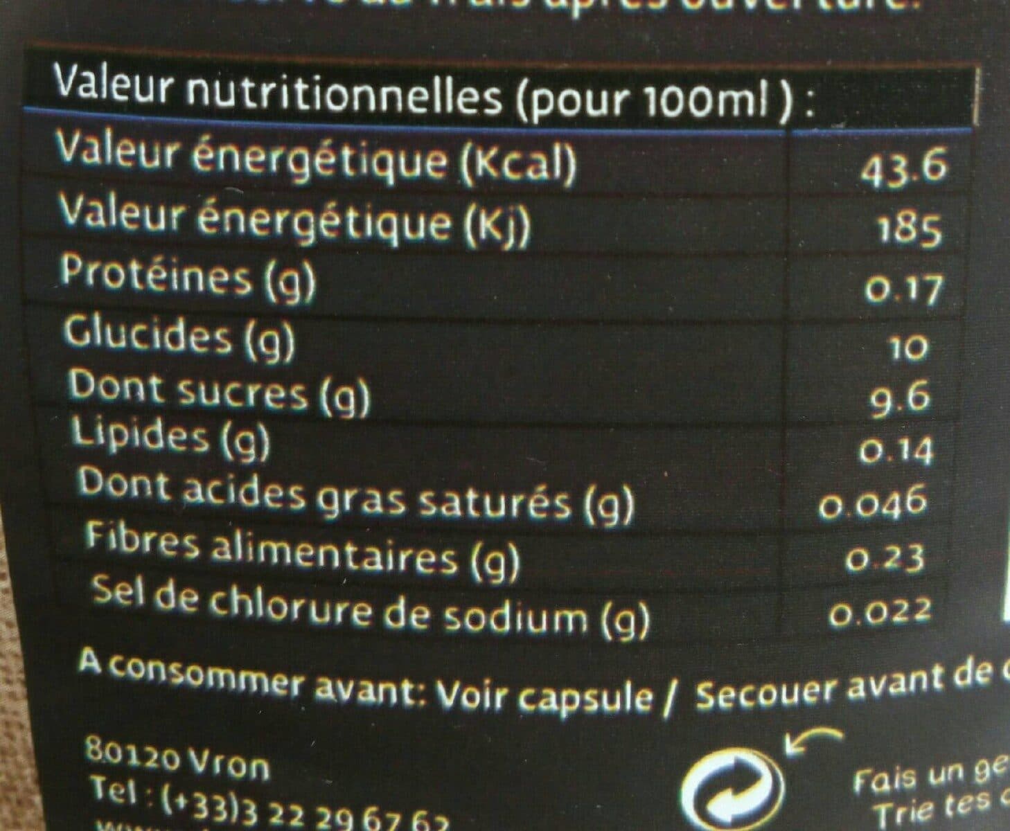 Open Food Facts Pur jus de pomme packshot