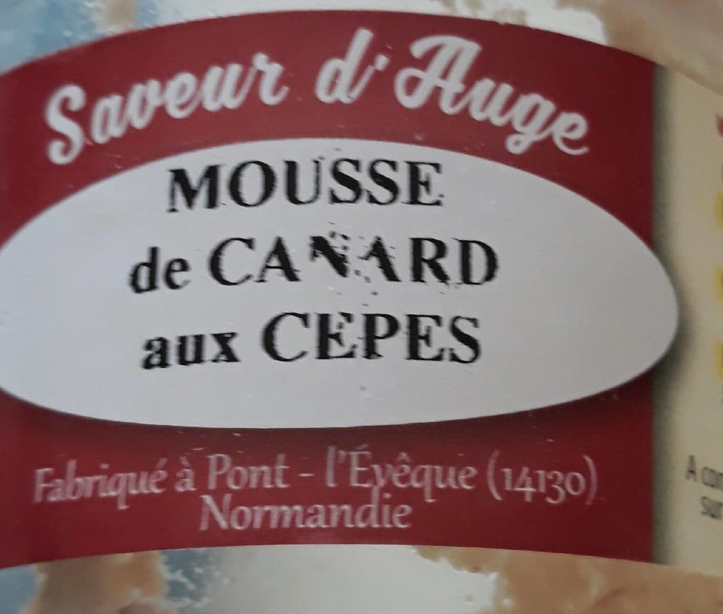 Saveur d'Auge Mousse de canard aux cèpes packshot