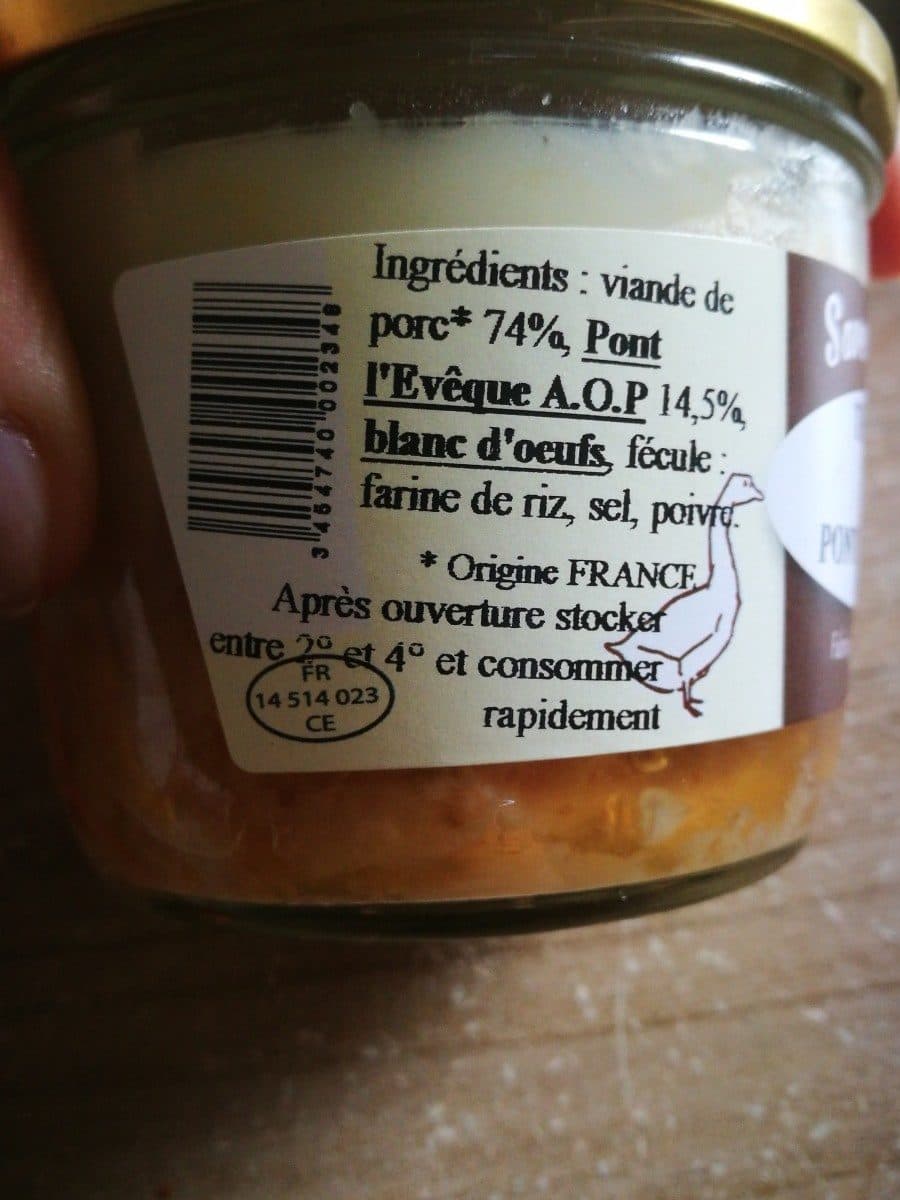Saveur d'Auge Terrine au pont l'évêque packshot