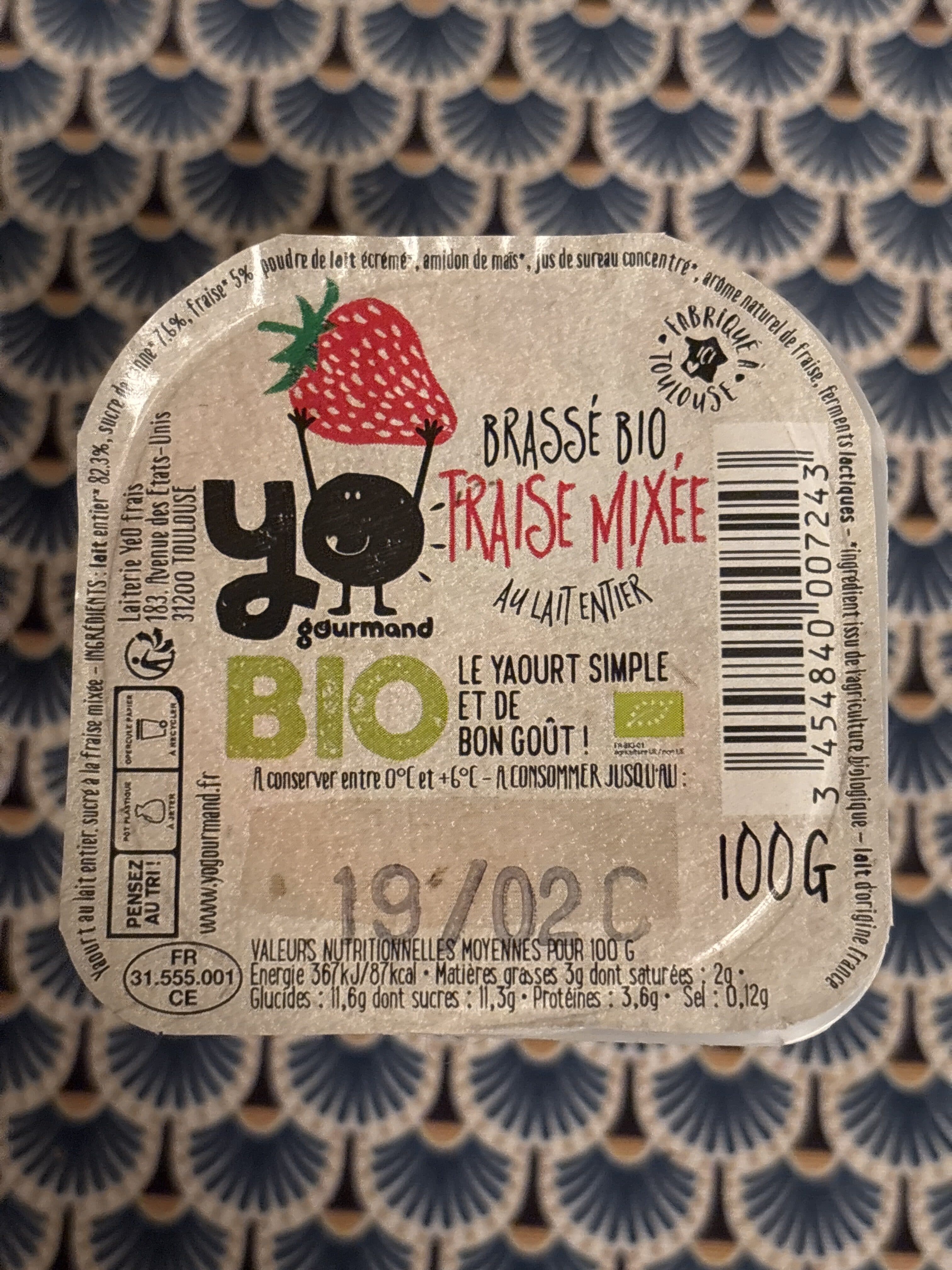 YOgourmand Mixe bio fraise packshot