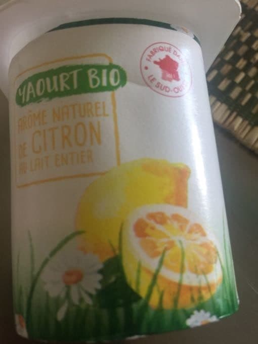 Yogourmand Yaourt Bio aromatisé Citron packshot