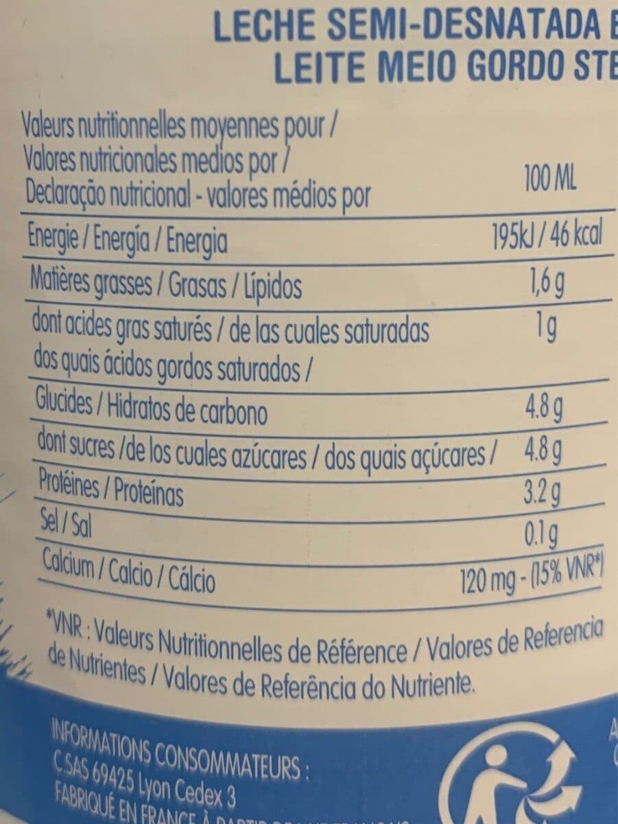 Fraimont Lait 1 / 2 écrémé Stérilisé Bouteille Plastique packshot